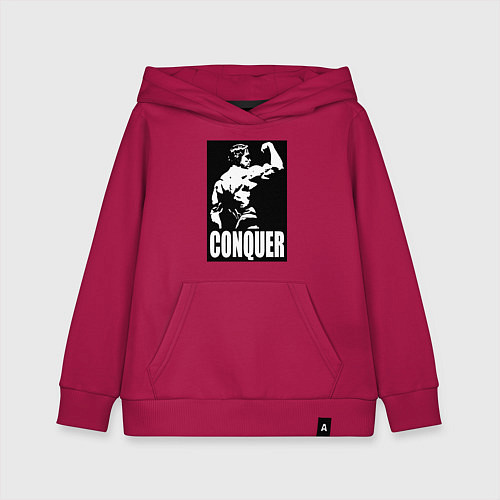 Детская толстовка-худи Арнольд - конкурируй / Маджента – фото 1
