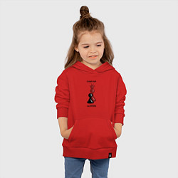 Толстовка детская хлопковая Шахматы и цитата, цвет: красный — фото 2
