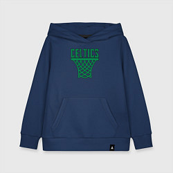 Толстовка детская хлопковая Celtics net, цвет: тёмно-синий