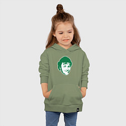 Толстовка детская хлопковая Ларри Берд, цвет: авокадо — фото 2