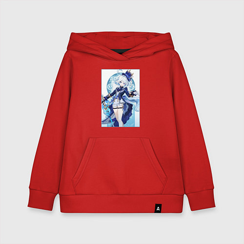 Детская толстовка-худи Фурина - Геншин импакт / Красный – фото 1