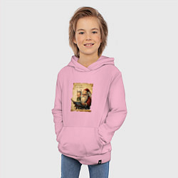Толстовка детская хлопковая Санта и Эльф, цвет: светло-розовый — фото 2
