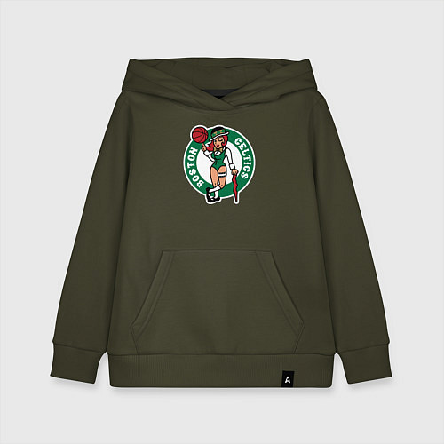 Детская толстовка-худи Boston Celtics girl / Хаки – фото 1