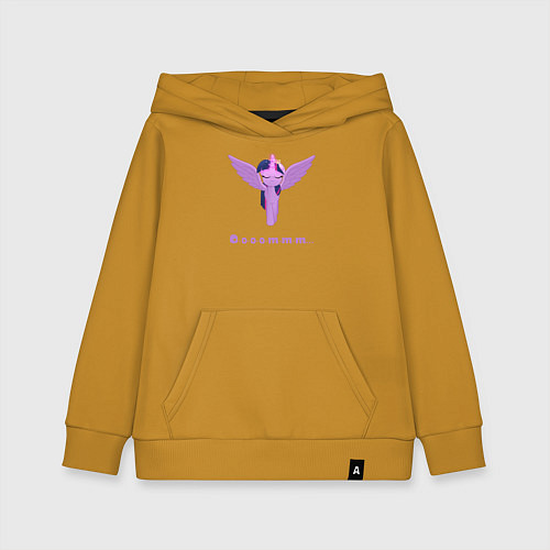 Детская толстовка-худи Твайлайт Спаркл в медитации / Горчичный – фото 1