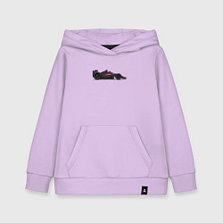 Толстовка детская хлопковая Макларен Формула-1 мультяшный, цвет: лаванда