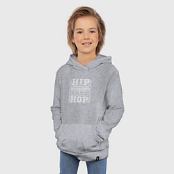 Толстовка детская хлопковая Hip hop life, цвет: меланж — фото 2
