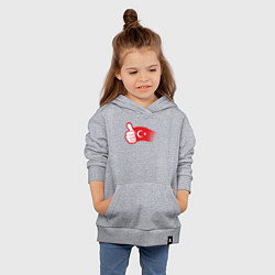 Толстовка детская хлопковая Турецкий лайк, цвет: меланж — фото 2