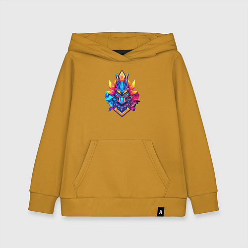 Детская толстовка-худи High voltage / Горчичный – фото 1