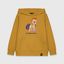 Толстовка детская хлопковая Римская Твайлайт Спаркл, цвет: горчичный
