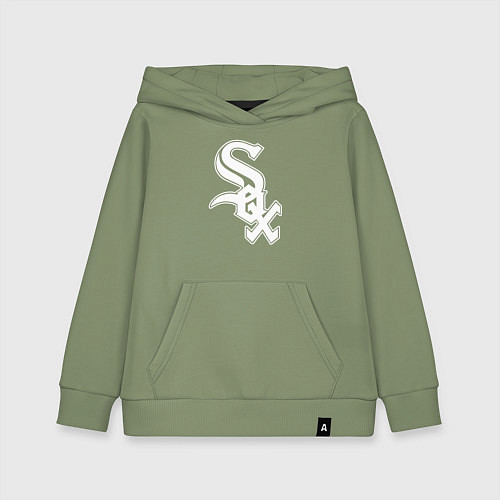 Детская толстовка-худи Chicago white sox - baseball / Авокадо – фото 1