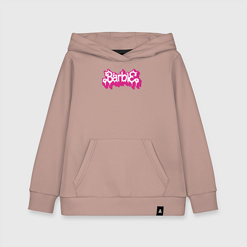 Детская толстовка-худи Barbie pink / Пыльно-розовый – фото 1