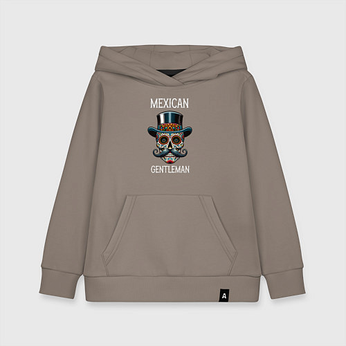 Детская толстовка-худи Мексиканский джентльмен / Утренний латте – фото 1