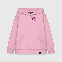 Толстовка детская хлопковая GTA VI - logo, цвет: светло-розовый