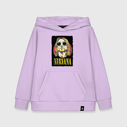 Толстовка детская хлопковая Kurt в очках, цвет: лаванда