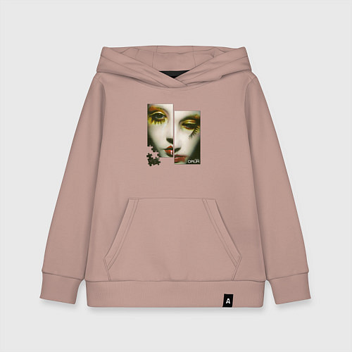Детская толстовка-худи Opium - Puzzle ep / Пыльно-розовый – фото 1
