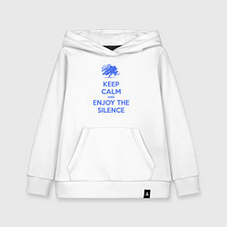 Детская толстовка-худи Keep calm and enjoy the silence