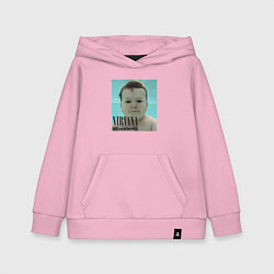 Толстовка детская хлопковая Nirvana x Hasbik, цвет: светло-розовый