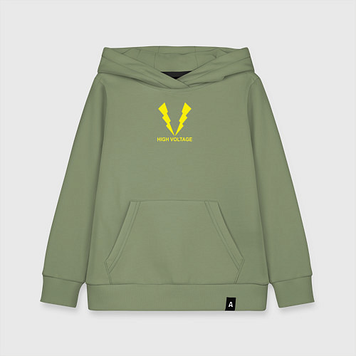 Детская толстовка-худи Hihg Voltage! / Авокадо – фото 1