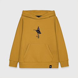Толстовка детская хлопковая Гуррен-Лаганн дырокоп Симон, цвет: горчичный