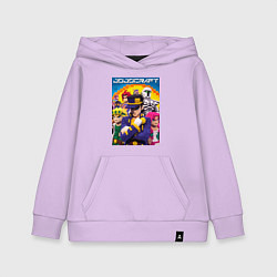 Детская толстовка-худи Minecraft and Jojo collaboration - ai art
