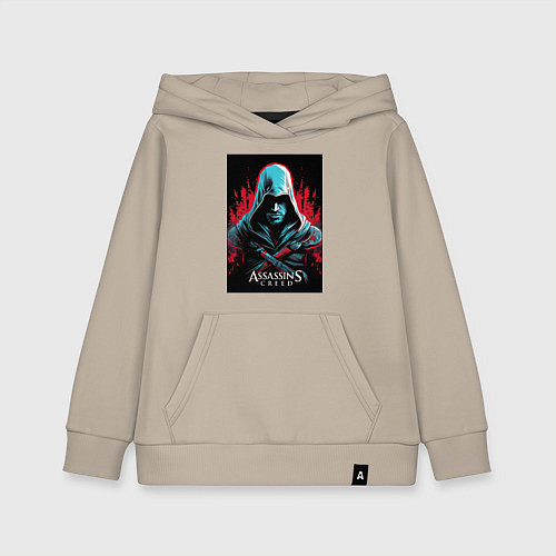 Детская толстовка-худи Assassins creed классика / Миндальный – фото 1