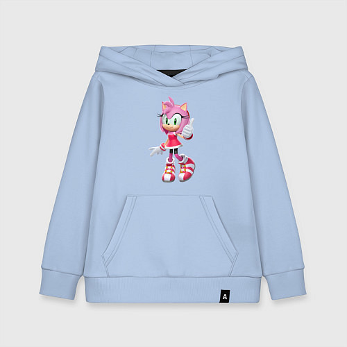 Детская толстовка-худи Соник Эми / Мягкое небо – фото 1