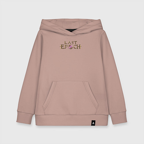 Детская толстовка-худи Logo Last Epoch / Пыльно-розовый – фото 1
