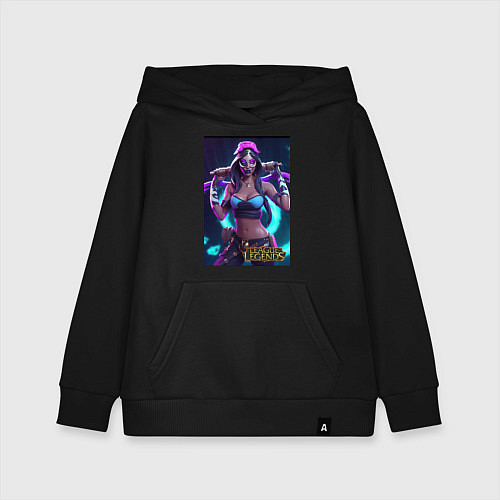 Детская толстовка-худи League of Legends Akali Kda / Черный – фото 1