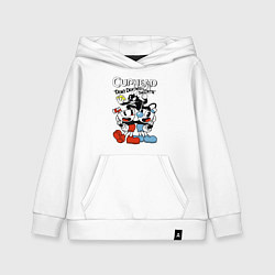 Толстовка детская хлопковая Cuphead - devil, цвет: белый