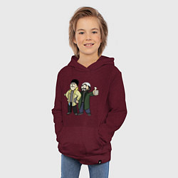 Толстовка детская хлопковая Vault Jay and silent Bob, цвет: меланж-бордовый — фото 2