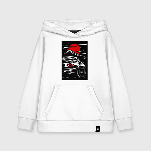 Детская толстовка-худи Мазда mx5 miata / Белый – фото 1