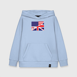 Толстовка детская хлопковая США и Великобритания, цвет: мягкое небо