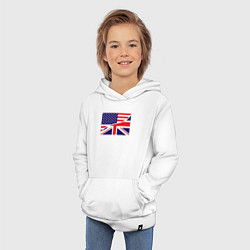 Толстовка детская хлопковая США и Великобритания, цвет: белый — фото 2