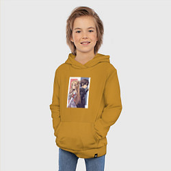 Толстовка детская хлопковая Мастера Меча Онлайн Асуна, цвет: горчичный — фото 2