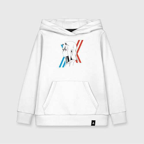 Детская толстовка-худи Франкс Зеро Ту / Белый – фото 1