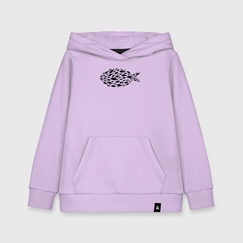 Детская толстовка-худи Рыбная рыба / Лаванда – фото 1