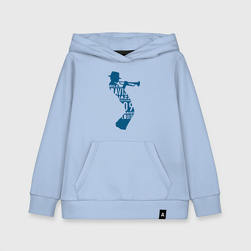 Детская толстовка-худи Miles Davis jazz / Мягкое небо – фото 1