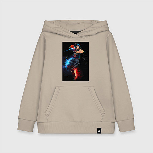 Детская толстовка-худи Баскетбол Куроко Дайки Аоминэ / Миндальный – фото 1