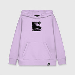 Толстовка детская хлопковая Ритм движения осени, цвет: лаванда