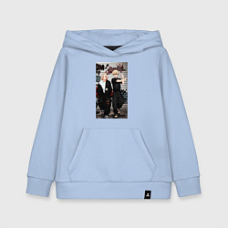 Толстовка детская хлопковая Мандзиро Сано, цвет: мягкое небо