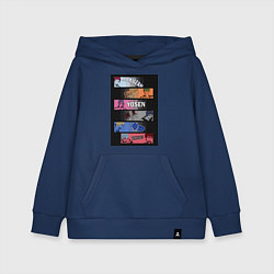 Толстовка детская хлопковая Баскетбол Куроко Тэцуя, цвет: тёмно-синий