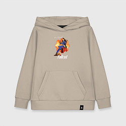 Толстовка детская хлопковая Nuka Cola and Lucy MacLean Fallout, цвет: миндальный