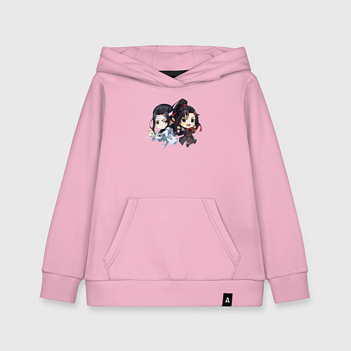 Детская толстовка-худи Магистр дьявольского культа Ванцзи Лань / Светло-розовый – фото 1