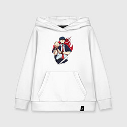 Толстовка детская хлопковая Мэш Бёрндэд маг, цвет: белый