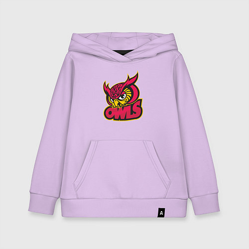 Детская толстовка-худи Team owls / Лаванда – фото 1