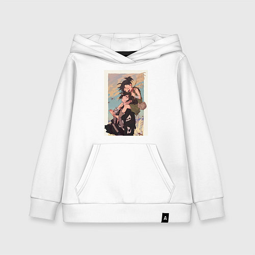 Детская толстовка-худи Хяккимару Дороро воин / Белый – фото 1