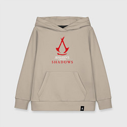 Детская толстовка-худи Assassins creed shadows logo