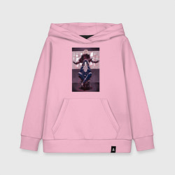Толстовка детская хлопковая Патриотизм Луис Джеймс Мориарти, цвет: светло-розовый