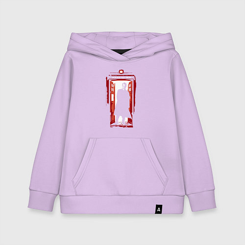 Детская толстовка-худи Tardis red / Лаванда – фото 1