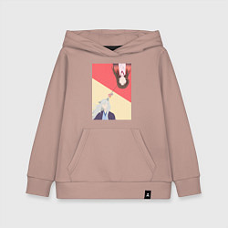 Толстовка детская хлопковая Очень приятно Томоэ, цвет: пыльно-розовый